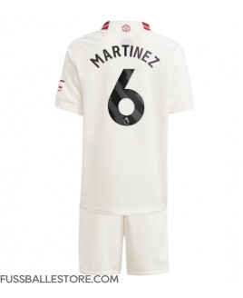 Günstige Manchester United Lisandro Martinez #6 3rd trikot Kinder 2023-24 Kurzarm (+ Kurze Hosen)